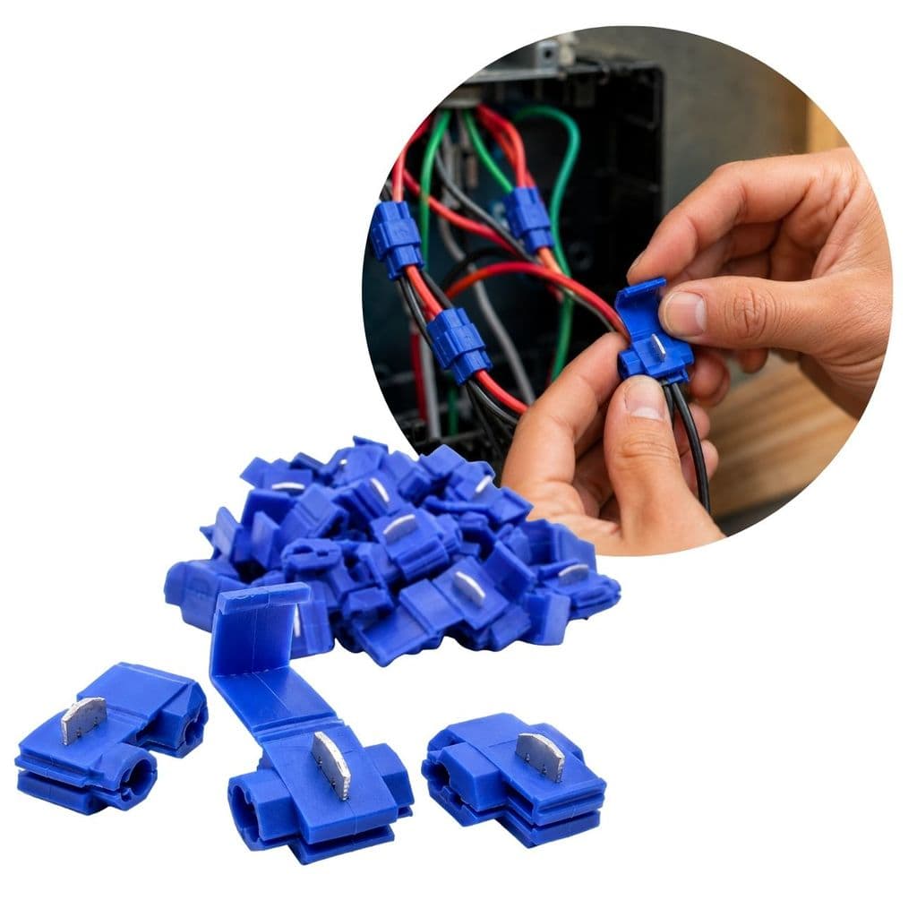 Conectores de Derivação Azul 1,5 a 2,5mm2 50 Peças Decorlux