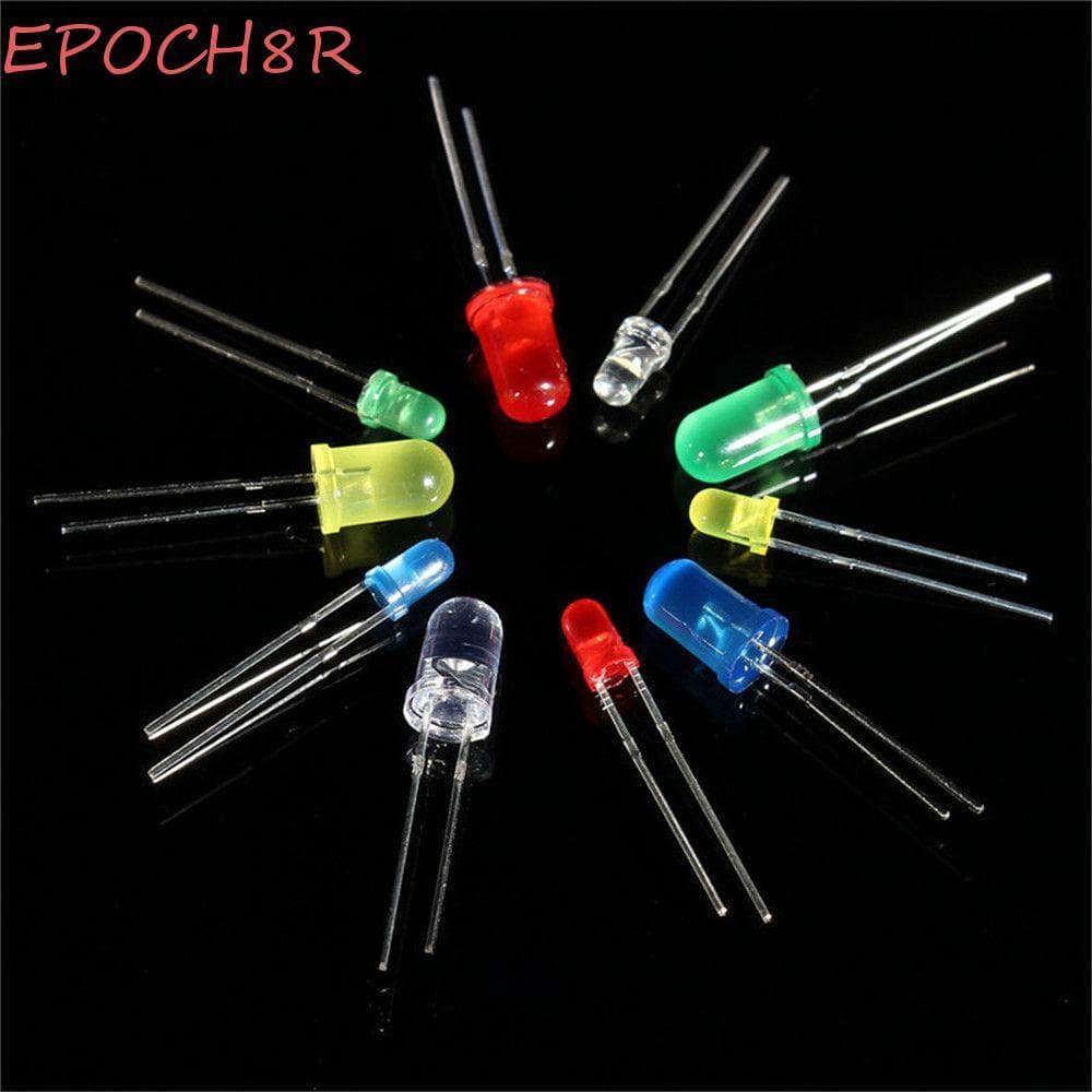 EPOCH8R 200pcs 3 Mm Lâmpada Vermelha Ultra Brilhante Cor Mista Verde Branco 5mm