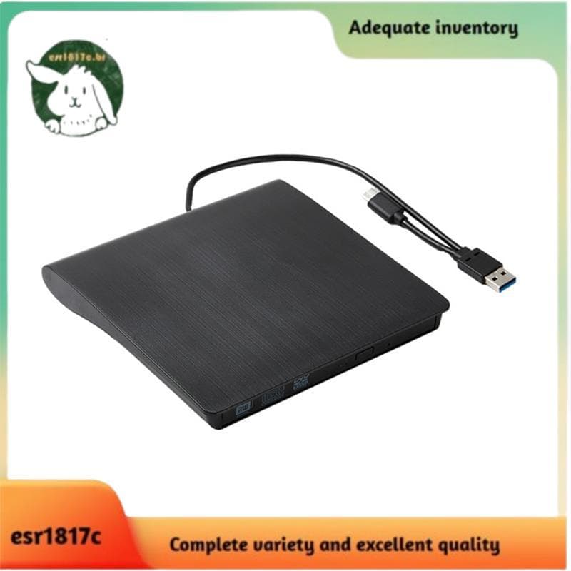 Gravador De DVD USB 3.0 Tipo-C 2-Em-1 Fino Externo CD-RW-ROM Leitor De Unidade Óptica Player Portátil