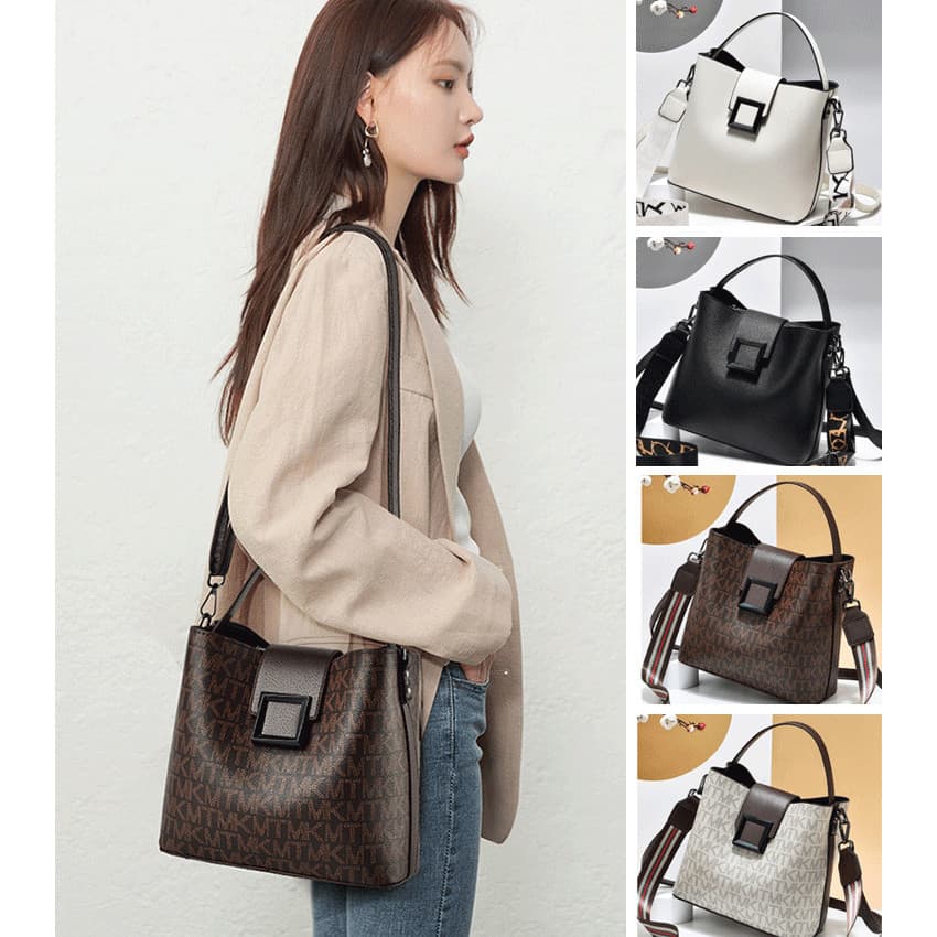 [Multifuncional] Estilo Versátil Bolsa de Ombro/Balde/Feminino/Diário