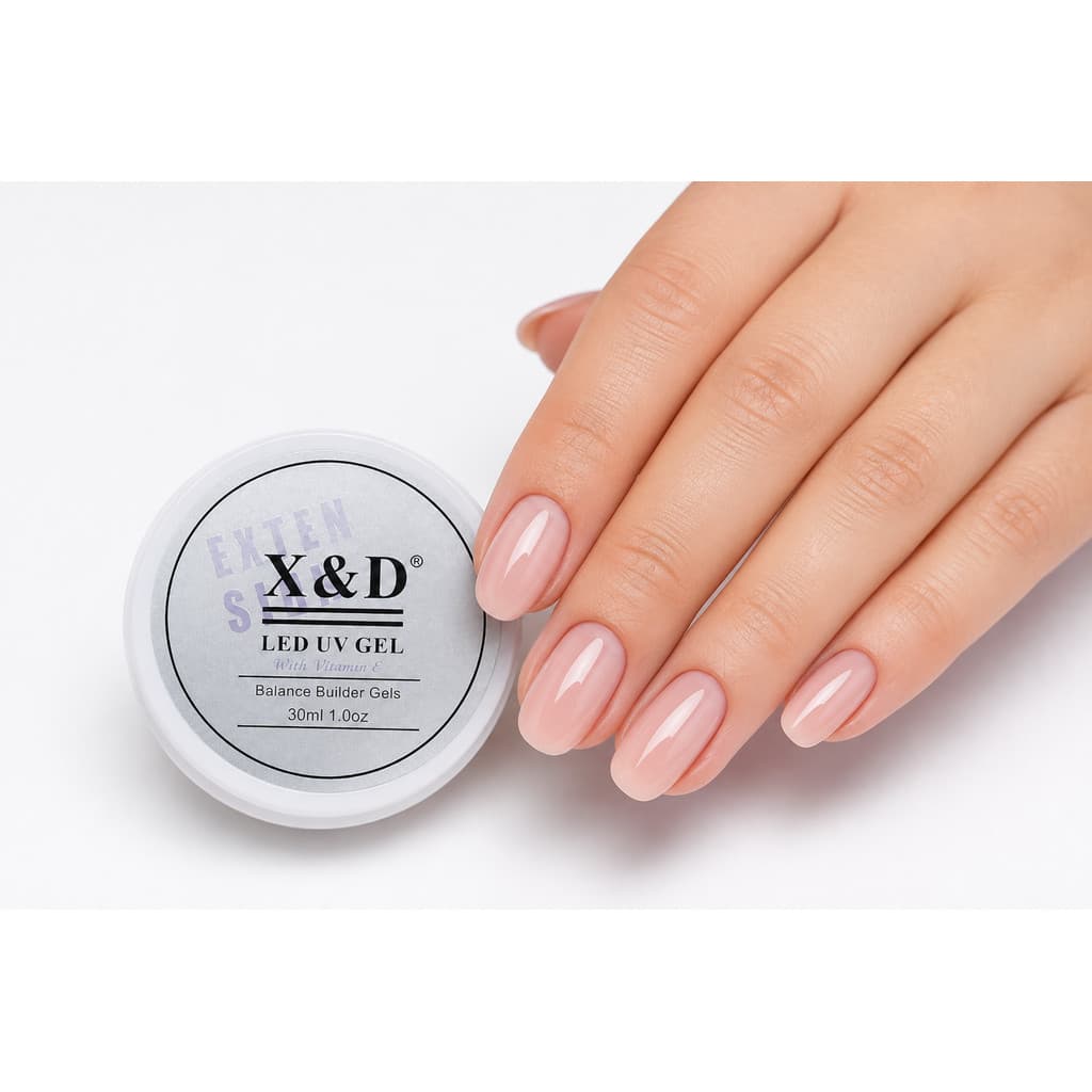 Gel X&D Construtor UV/LED  Nude 17 – (30ml) Para alongamento das Unhas..