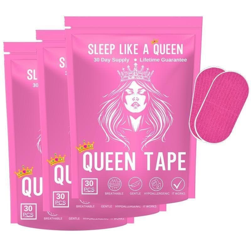 Fita Adesiva Queen's Mouth - Suprimento para 3 Meses, Rosa, Suave, Boa Adesão, 30 Peças, Acessórios Esportivos Q9IY RNY0