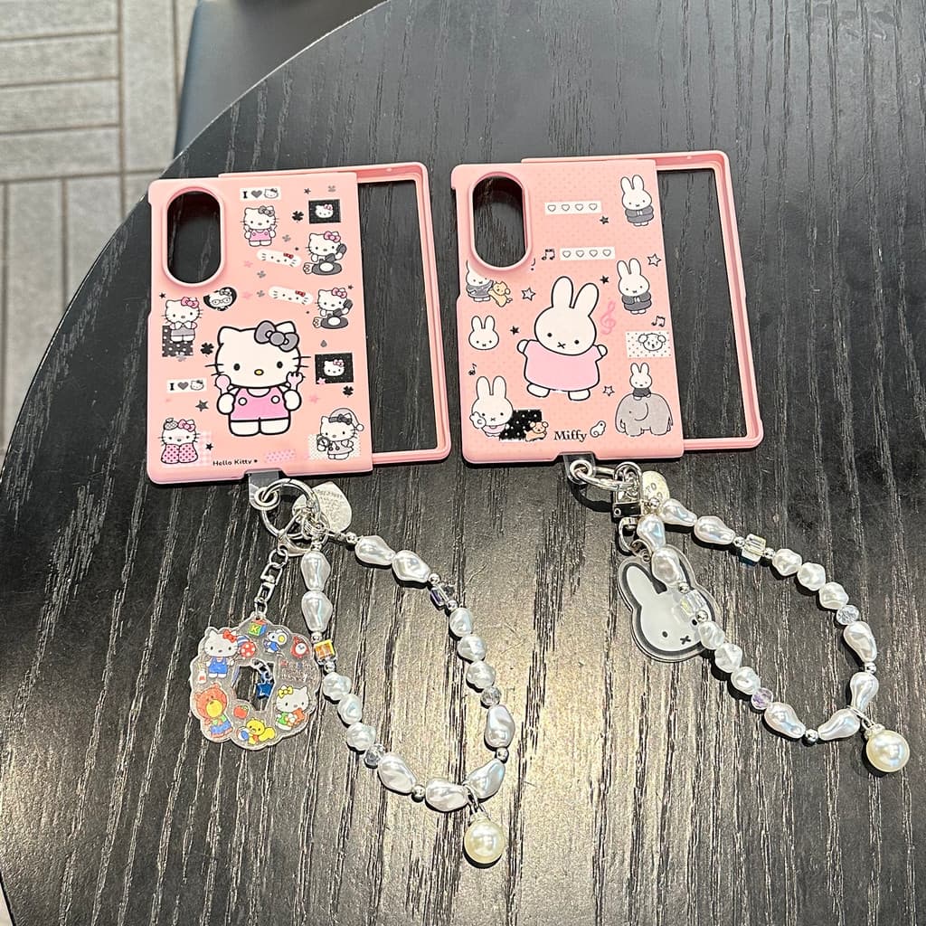 Moda Bonito Dos Desenhos Animados Hellokitty Caso De Telefone Para Samsung Galaxy Z Fold 8 Ampla Fold8 Dobra 8 Ultra Fol