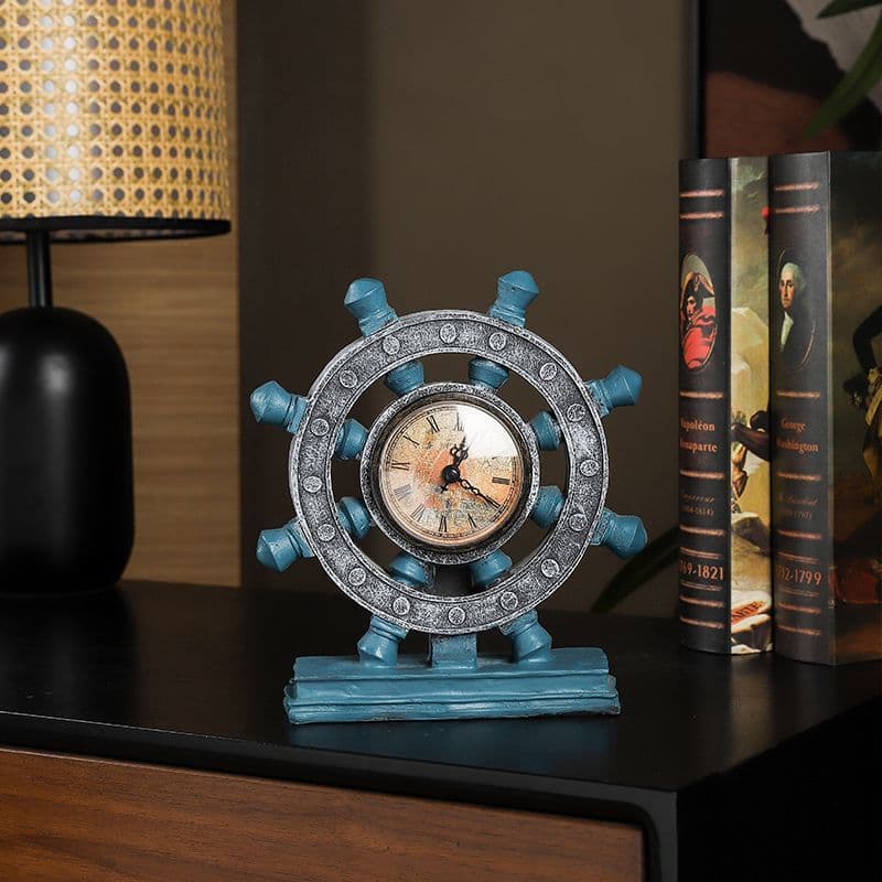 2026 Novos produtos High-End Atmosférico High-End Light Luxo High-End Entrada Estudo Estante Relógio Leme Decoração Desk
