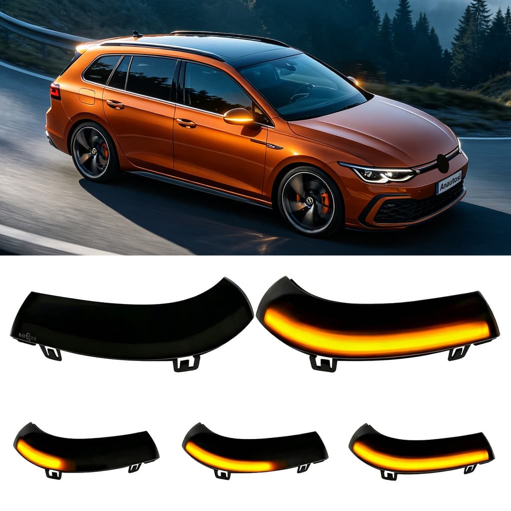 2 Pçs LED Dinâmico Sequencial Turn Signal Light Para VW Golf 5 MK5 EOS GTI Jetta Passat Fluindo Luz Pisca