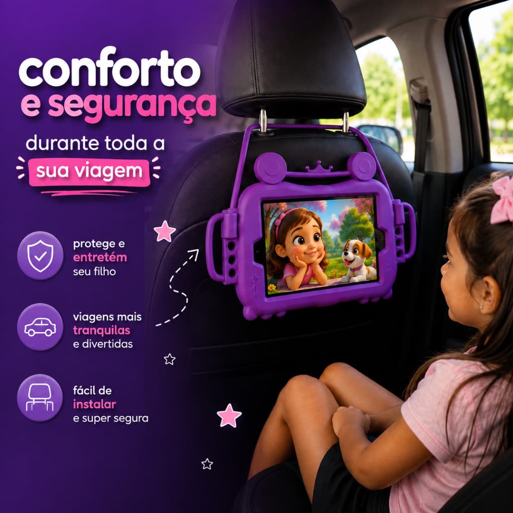 Capa Silicone + Pelicula Para Tablet Lenovo Tab M9 Mtk Suporte Veicular