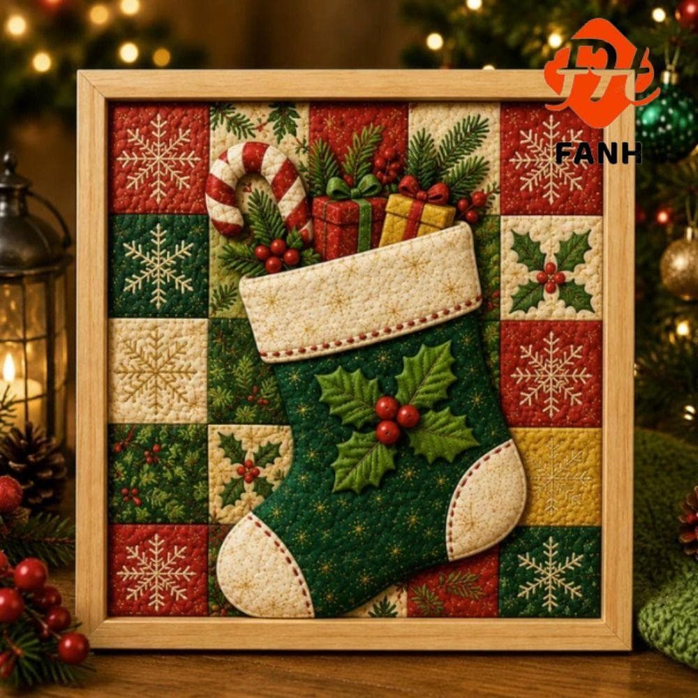 FANHUI 1 Conjunto De Kit De Pintura Em Tecido De Natal , Arte DIY Com Tema Algodão