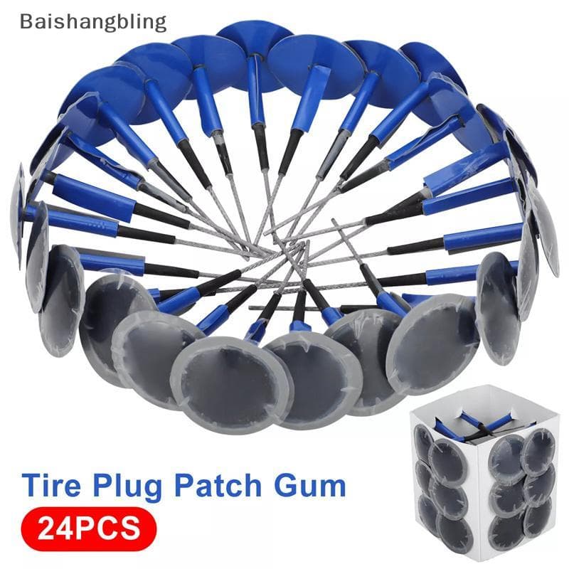 Bsbl 24 Peças Kit De Remendos De Pneu 36 * 4mm Remendo De Reparo Cogumelo Plug Goma Para Reparos De Punção De Piso BL
