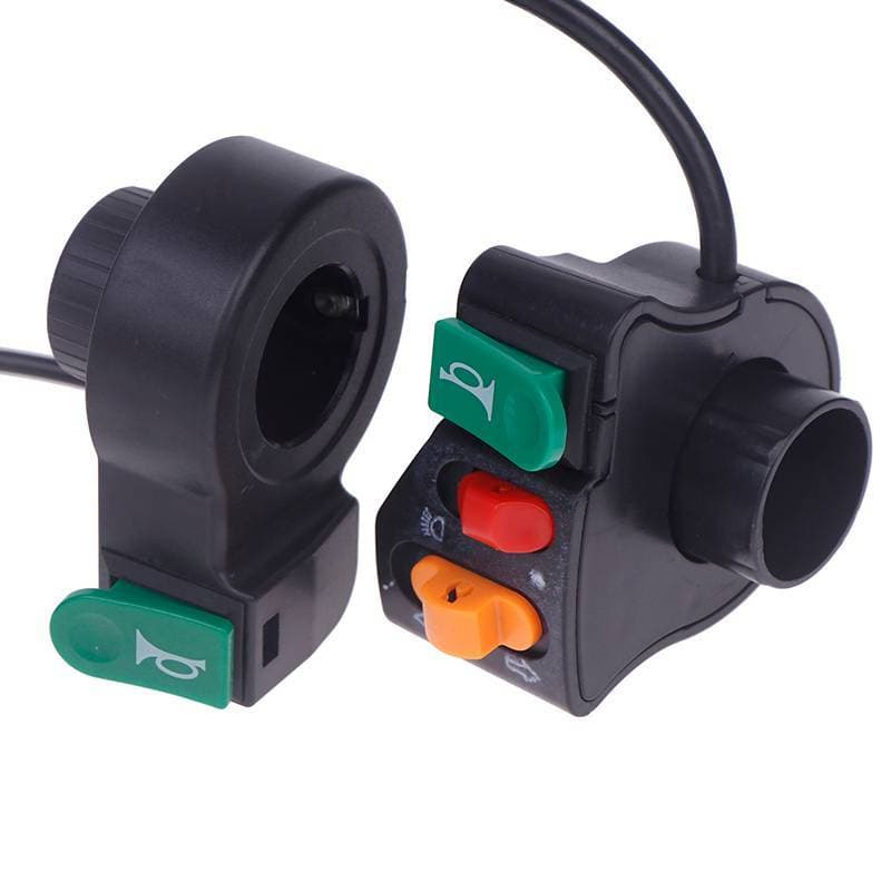 Bsbl 3 Em 1 Bicicleta Elétrica Scooter Motocicleta Lidar Com Interruptor De Plástico Farol Chifre Botão Sinal De Volta E