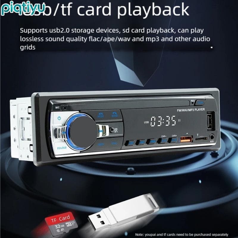 Estéreo Para Carro PIQTI JSD-530 : Reprodutor De MP3 Bluetooth , USB/AUX , Rádio FM 60Wx4