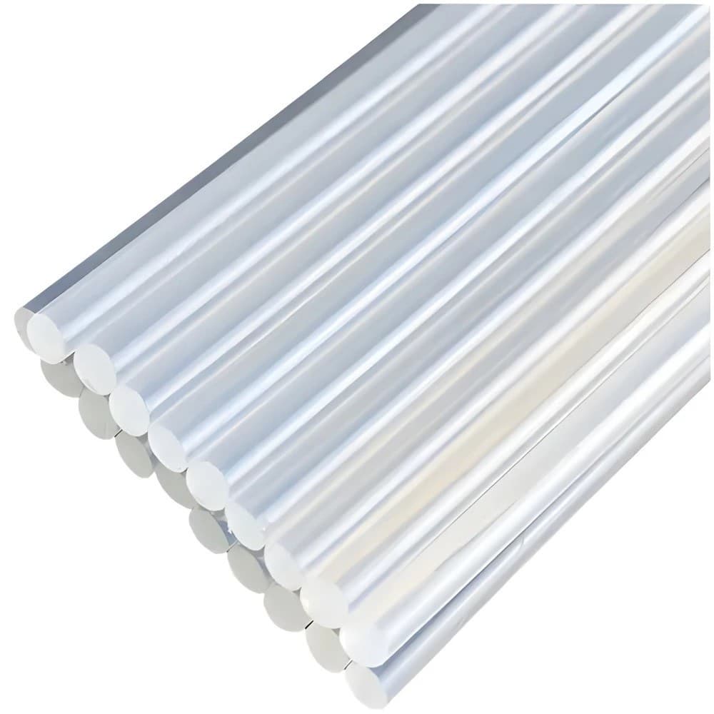 Bastão de Cola Quente 1KG Grossa 11mm x 30cm Pacote Grande Transparente