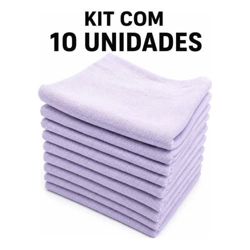 Kit 10 Panos De Chão Alvejado Luxo Branco 40x65cm Branco