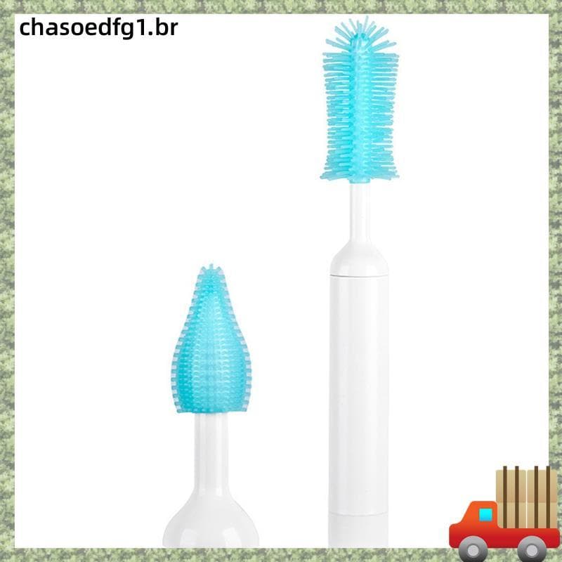 Kit De Escova Para Mamadeira Elétrica Garrafa De Água Limpeza De Copo De Silicone De Cabo Longo De Mamilo Mamadeiras , M