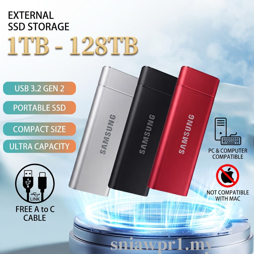 Disco Rígido Externo 128TB 60TB 30TB 16TB Portátil SSD 8TB 4TB USB 3.0 Tipo-C Interface HD De Alta Qualidade