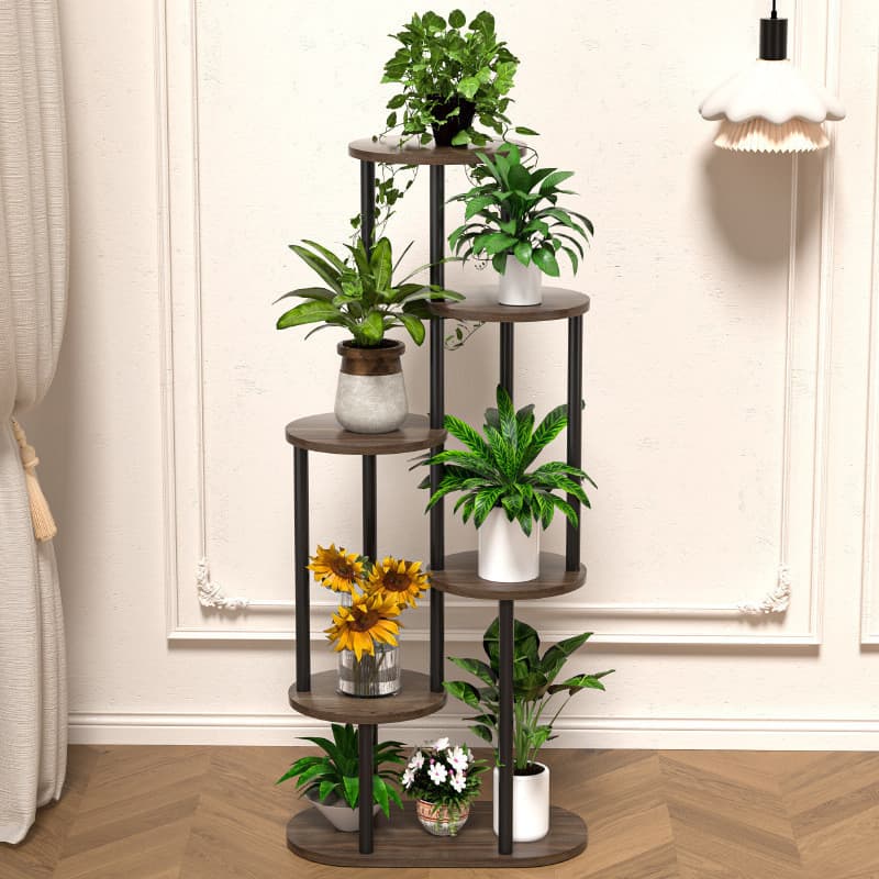 Rack de flores interior doméstico planta rack Multi-camada vaso de flores rack sala de estar chão planta verde vaso de f