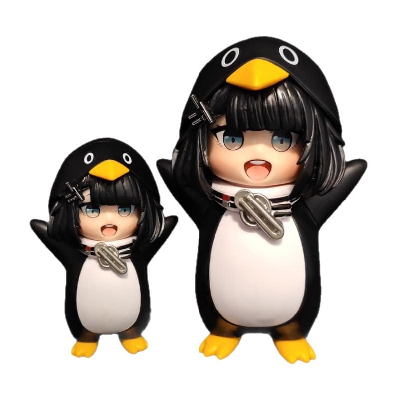 Novo Goo Gaga Bonito Pequeno Pinguim Menina Anime Figura Pvc Modelo Desktop Ornamento Decoração De Escritório Em Casa Pa