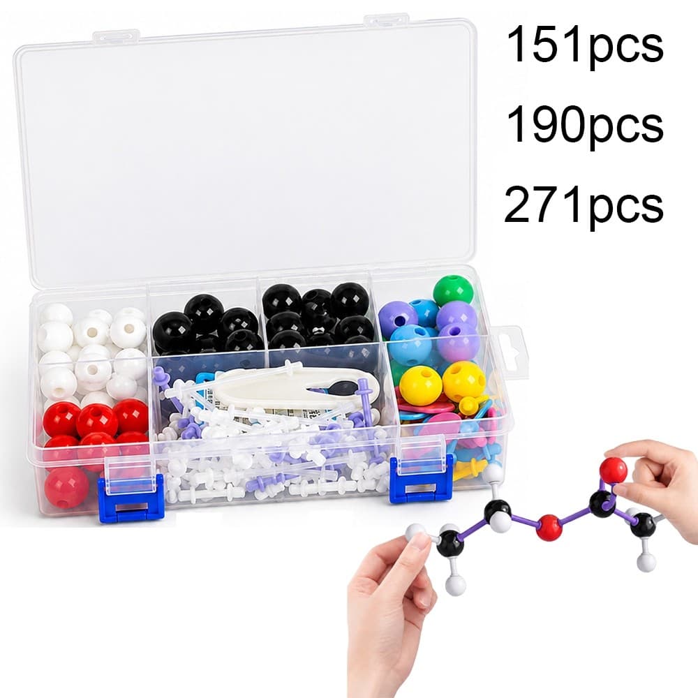 Kit 270 De Modelo Molecular Conjunto De Estrutura De Química Orgânica De 23 Mm Para Professores De Alunos Uni