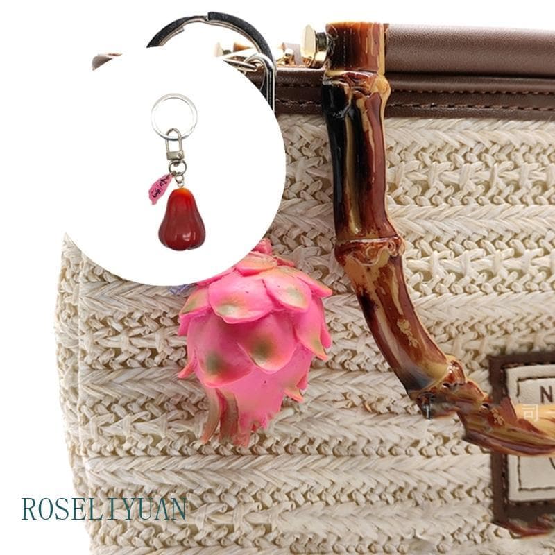 ROS Porta-Chaves Frutas Tropicais Vibrantes Feito À Mão Detalhando Organizador Perfeita Para Amigos E Fa