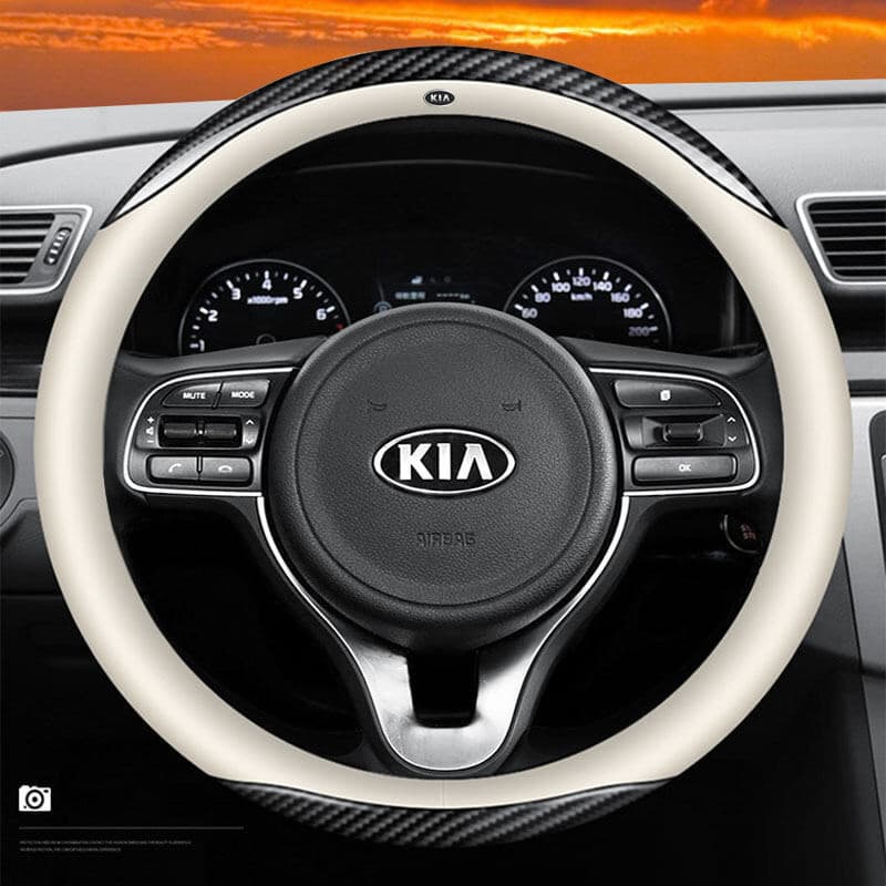 Capa de volante KIA para KIA Ceed Rio 3 4 Sportage K5 Optima Cerato Proceed Venga Sedona Forte, capa de volante de couro