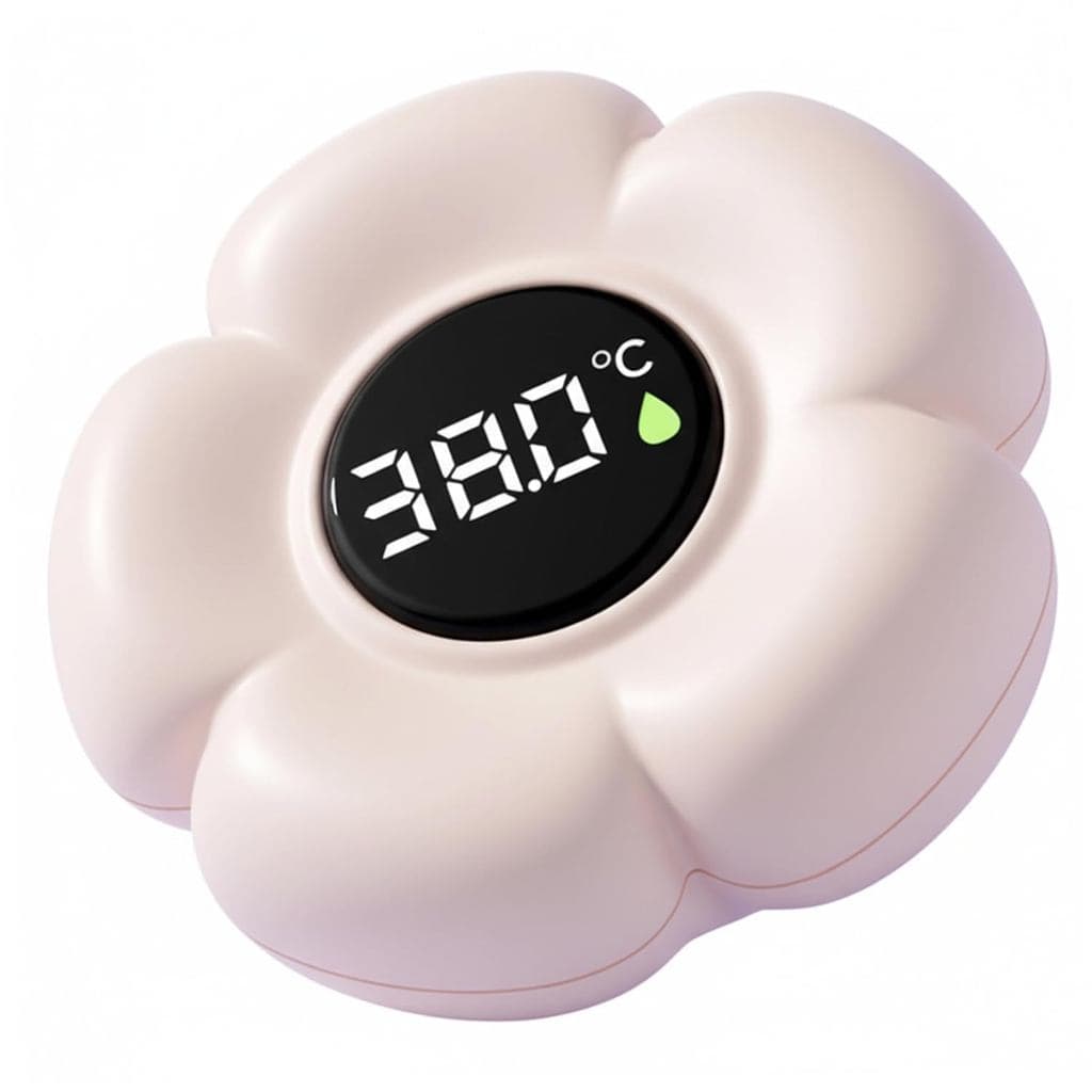 Babybathrmômetro-Flor Flutuante Com Alerta De Cor , Bege