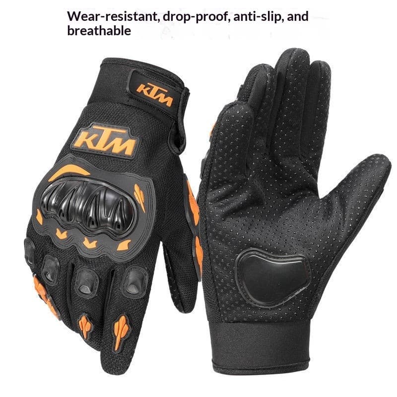 Luvas de ciclismo, luvas de motocicleta de dedo inteiro, luvas de verão masculinas antiderrapantes universais para motoc