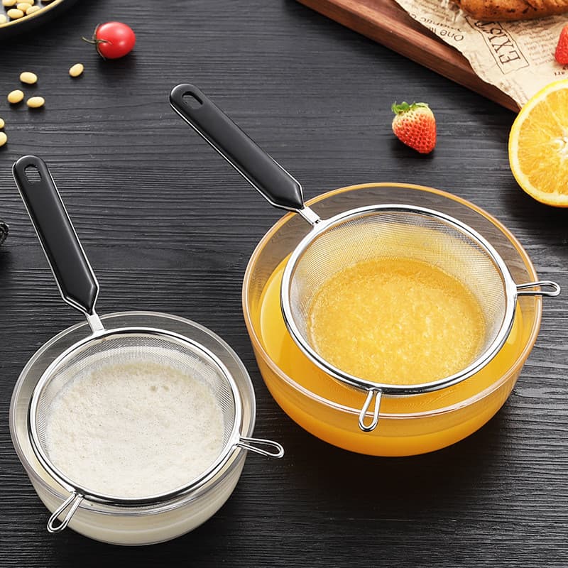 Coador de suco de leite de soja malha fina 304 aço inoxidável grau alimentício cozinha doméstica macarrão cerca tela fil