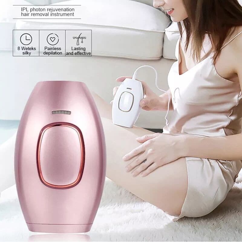 Máquina de depilação a laser de IPL para remoção dos pelos. Indolor, para rosto feminino e corpo