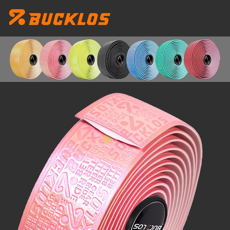 BUCKLOS Fita De Barra Antiderrapante Com Plugues De Extremidade Design Original Absorção De Choque Acessórios De Ciclism