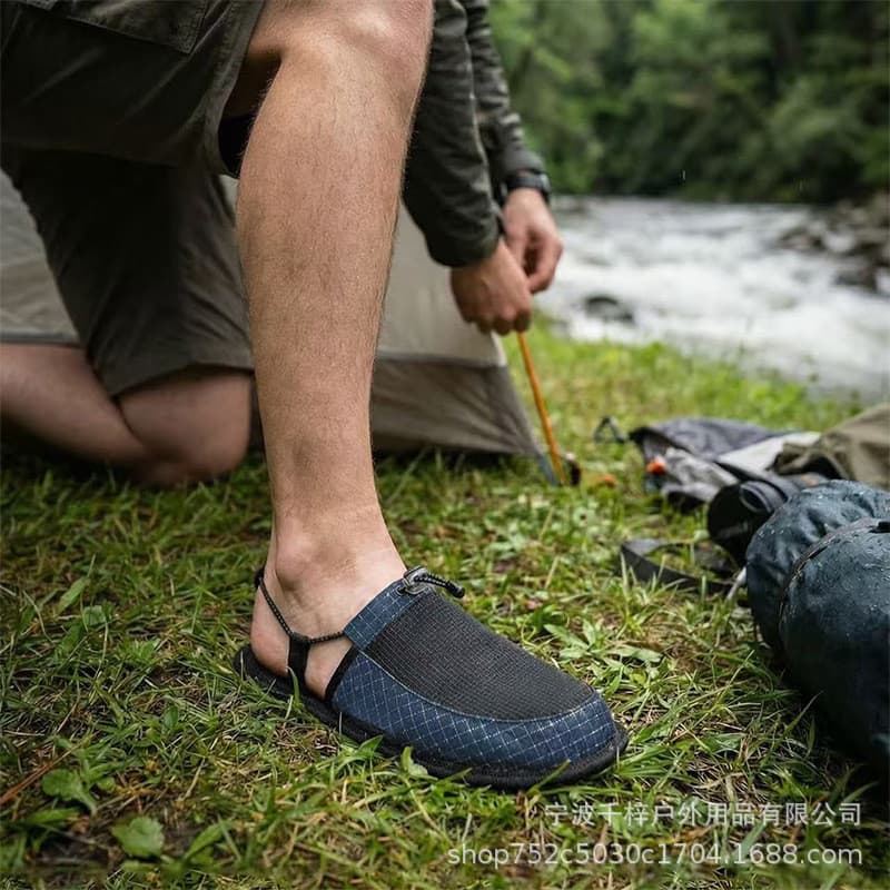 TSC chinelos de rastreamento de rio ao ar livre casa anti-secagem sapatos de chão dobrável antiderrapante acampamento sa