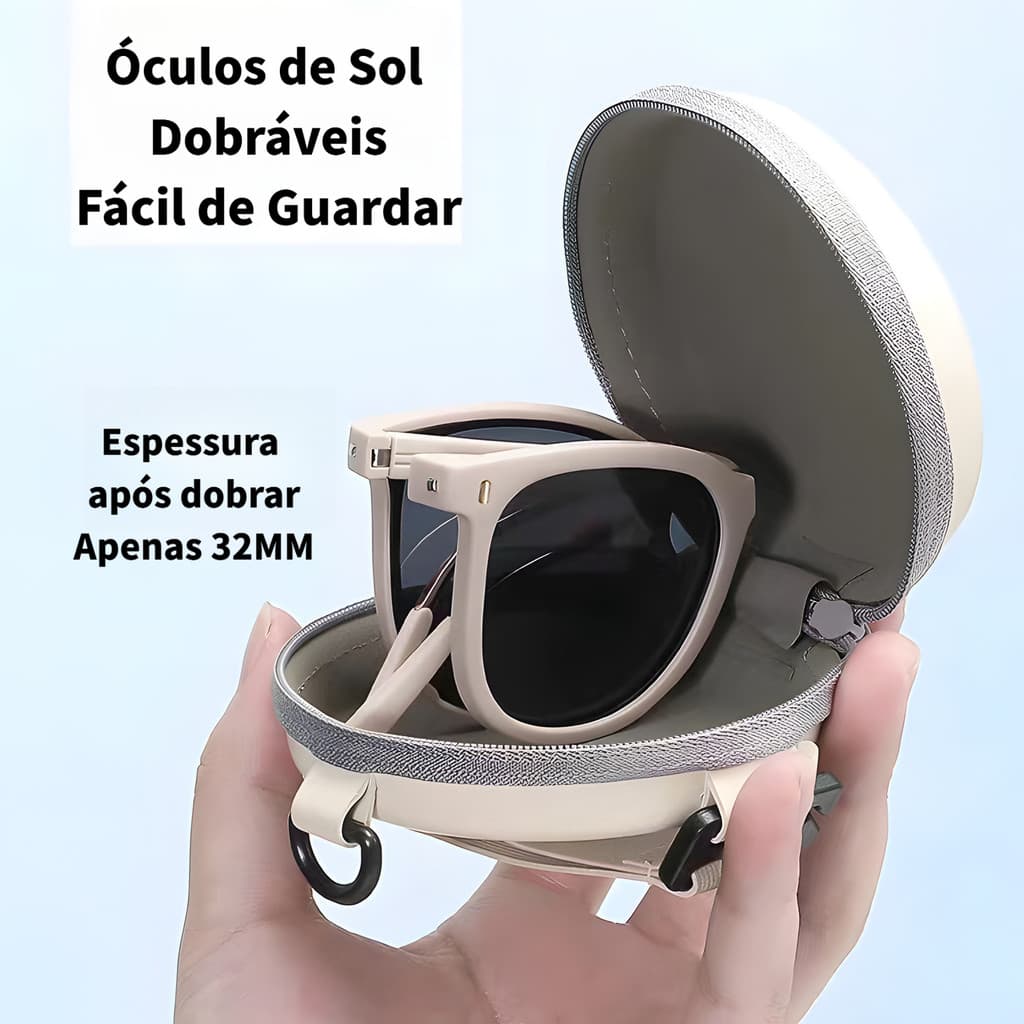 Óculos de sol dobráveis para homens e mulheres, óculos de sol de alta qualidade para dirigir, óculos de sol dedicados, A