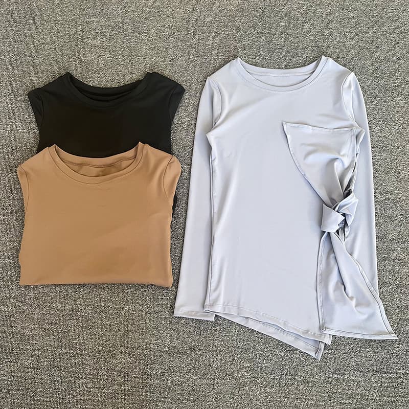 Roupas de Yoga femininas primavera outono High-End esportes topos fino-ajuste mais magro olhar blusa profissional Pilate