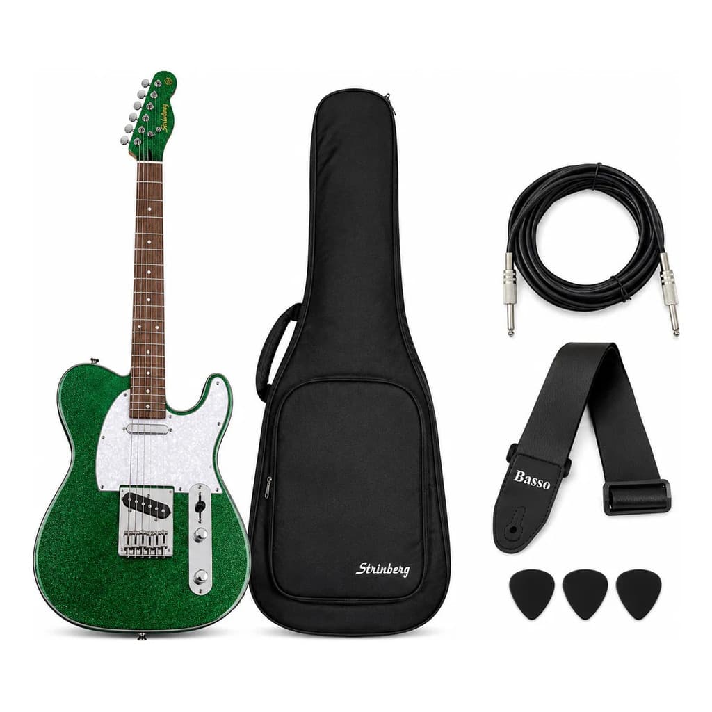 Guitarra Elétrica Strinberg Horizon H250 Ges Green Sparkle D