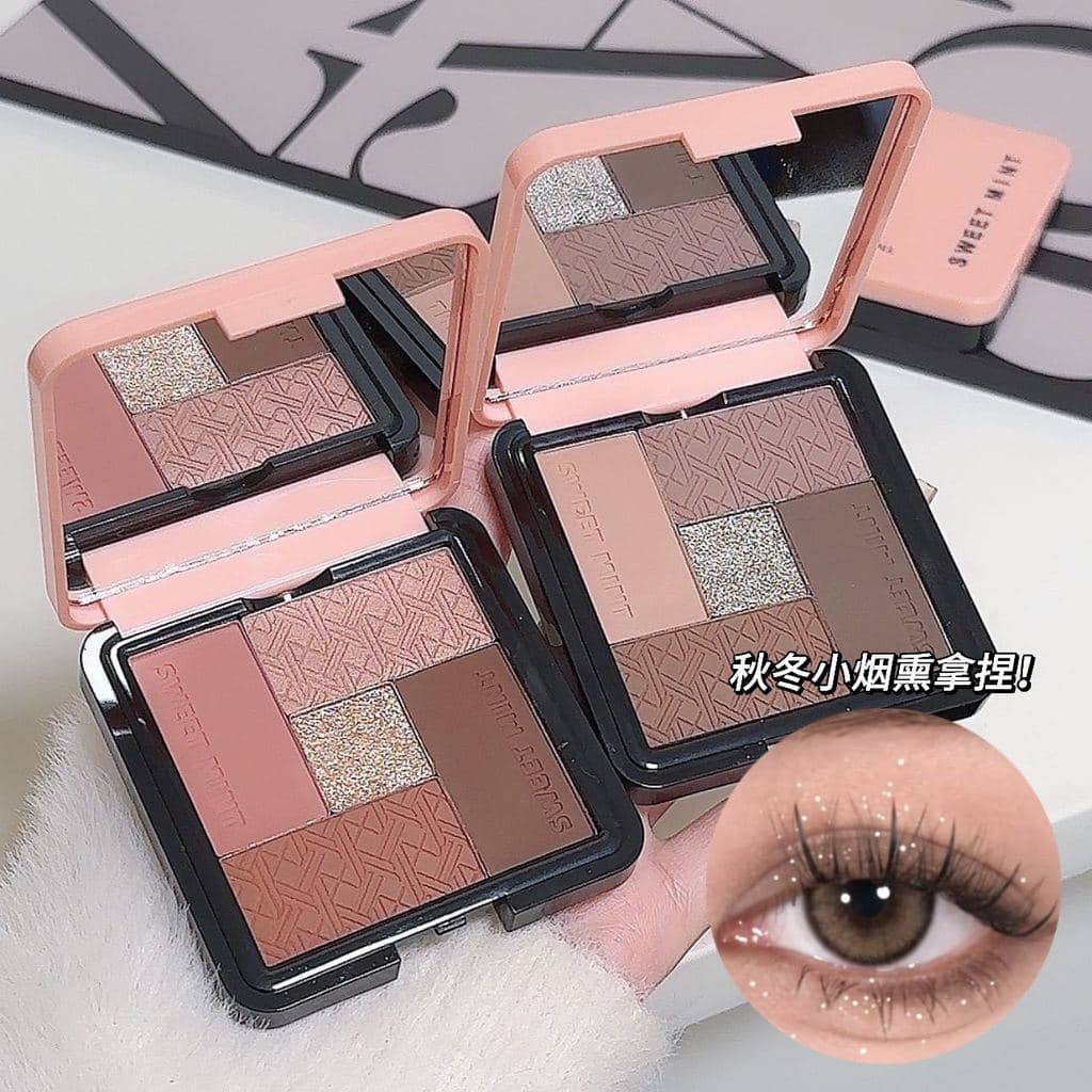 Sombra de cinco cores Blush sombra fosco iluminador iluminando cinco cores paleta de sombras multiuso de uma peça