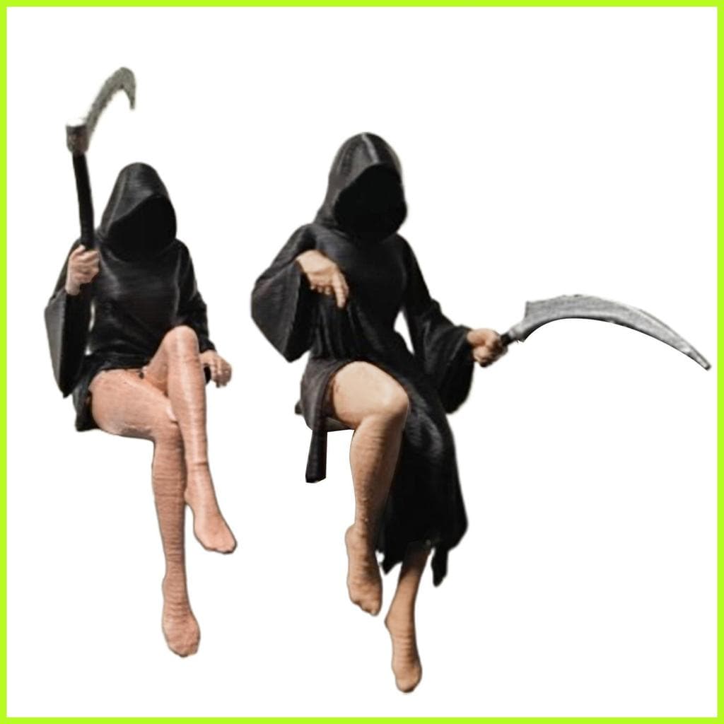 Halloween Sentado Estatueta Corda Preta Irmã Escultura De Mesa Estatuetas De Para Escritório Em Casa unhcxebr