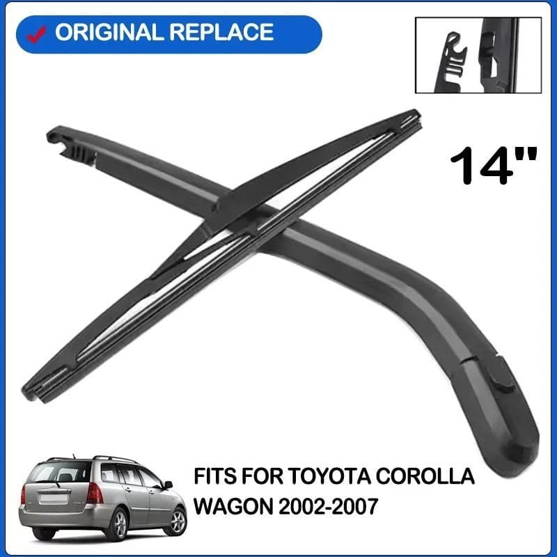 Kit De Conjunto De Braço De Lâmina De Limpador De Para-Brisa Traseiro De 14 Polegadas Toyota Corolla Wagon E12 2007 2006