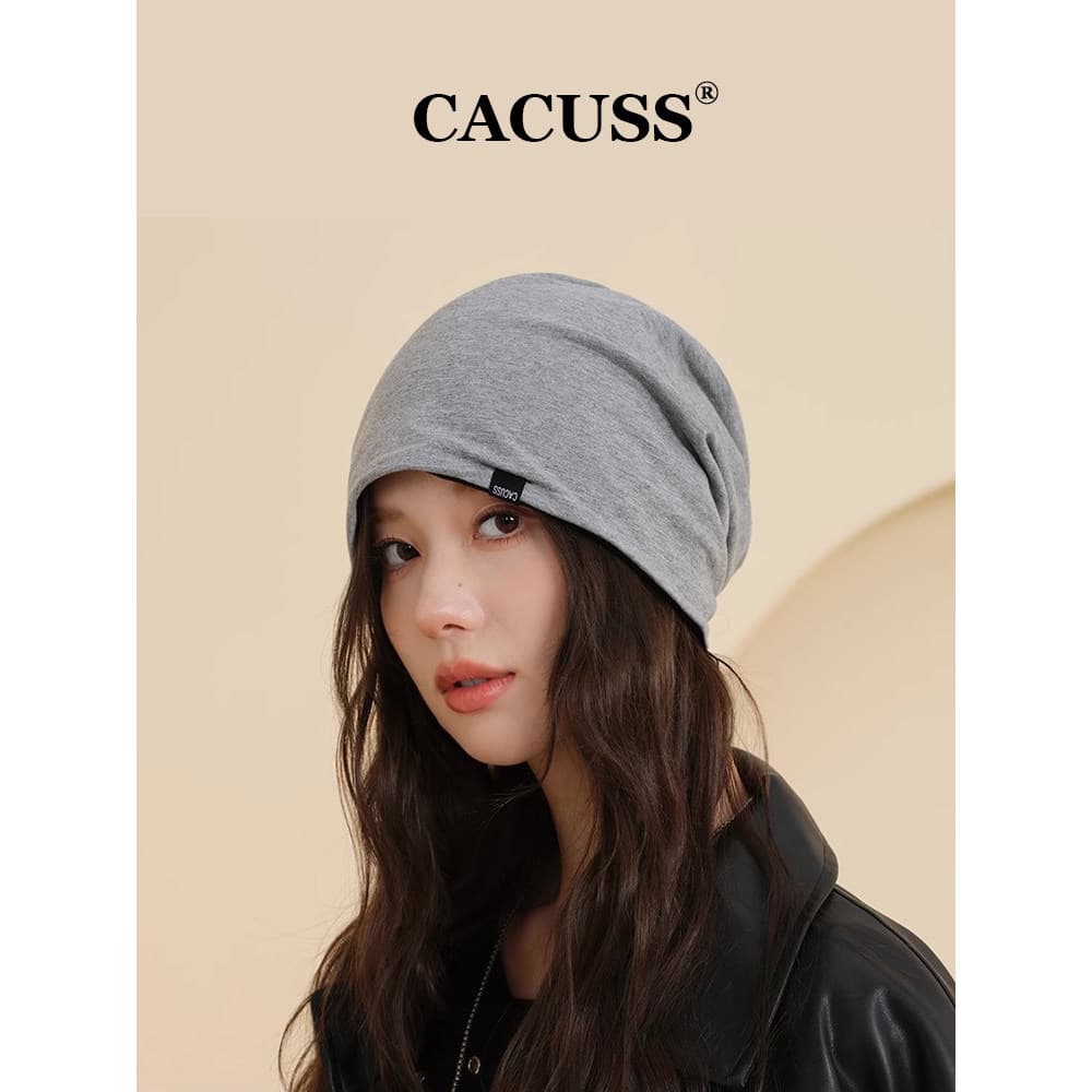 CACUSS Novo Chapéu de Pilha Mulheres Outono Inverno Chapéu Frio Homens Chapéu de Cabeça Dupla Face Chapéu de Confinament