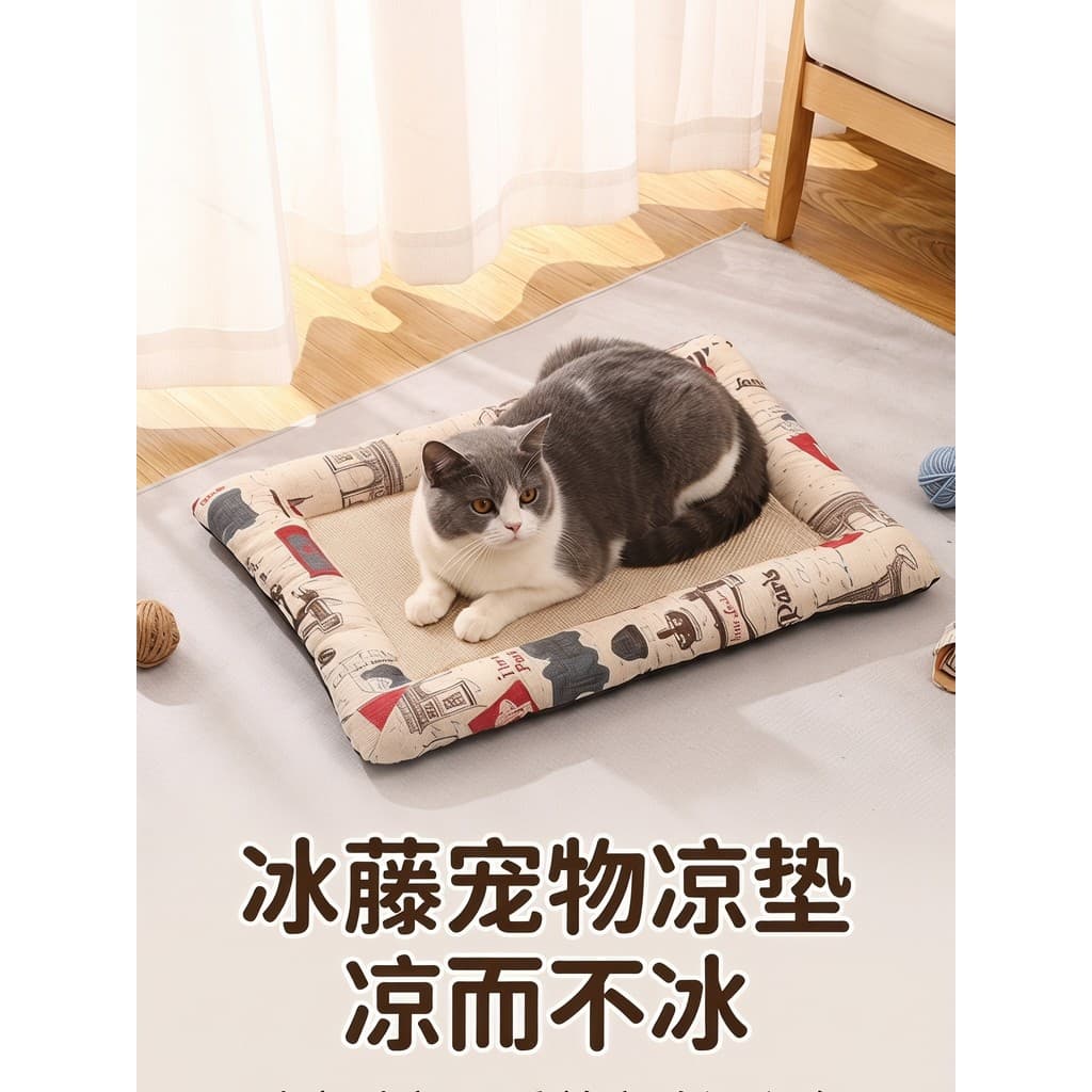 Maca de gato verão cama de cachorro tapete de gato dormir pequeno cão de tamanho médio verão legal maca suprimentos para
