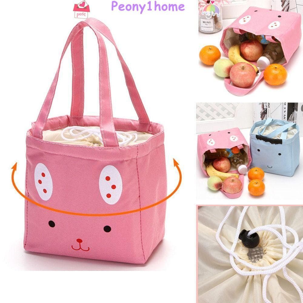 PEONYHOME Bolsa Térmica Para Almoço , Animal Fofo , Mantém Bolsas Térmicas Isoladas Quentes , De Armazenamento Piqueniqu