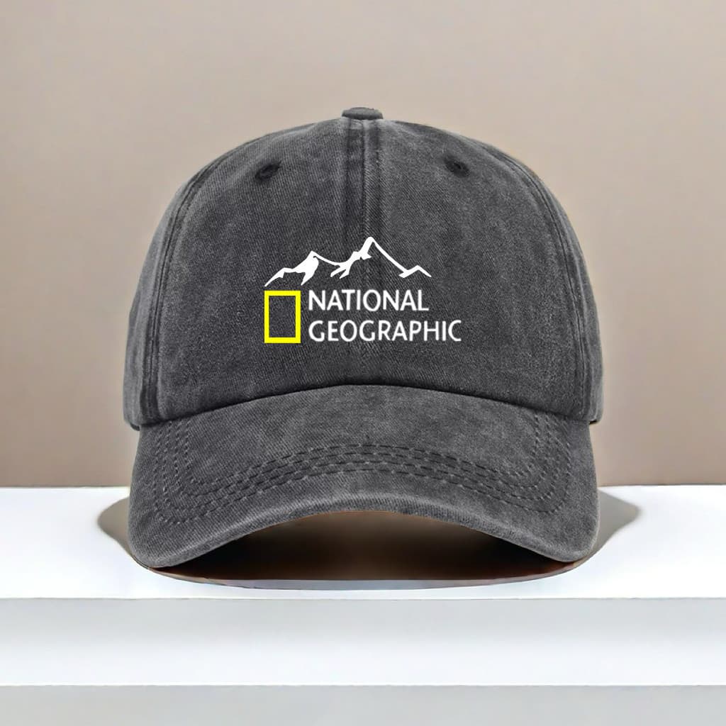 boné masculino boné National Geographic Outdoor National Geographic Impresso Boné de beisebol desgastado masculino fem