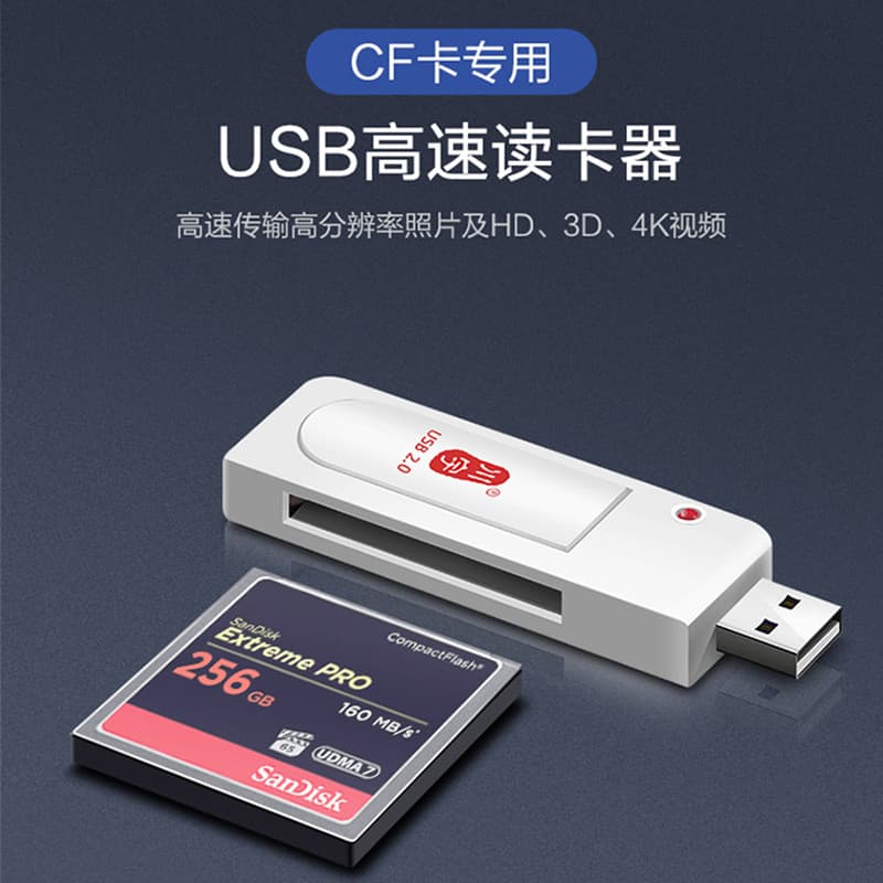 Chuanyu sd Card cf Leitor de cartão grande Leitor de cartão dedicado Leitor de cartão de carro Carro Canon Slr Câmera an