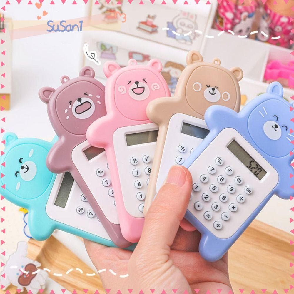 Calculadoras Científicas LUCKY-SUSAN1 , Mini Calculadora Com Display De 8 Dígitos Em Formato De Urso ,