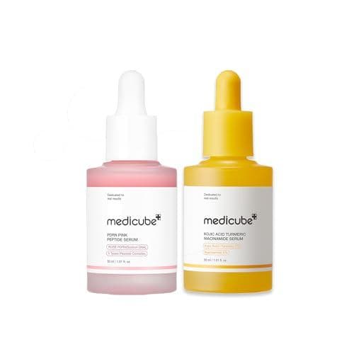 medicubeViralSerumDuo - Sérum Rosa com Ácido Kójico e PDRN AIKE