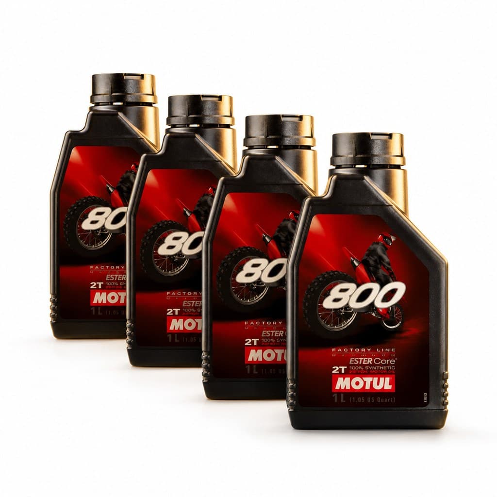 Óleo Motul 800 2t 100% Sintético Kit 4l Original Off Road