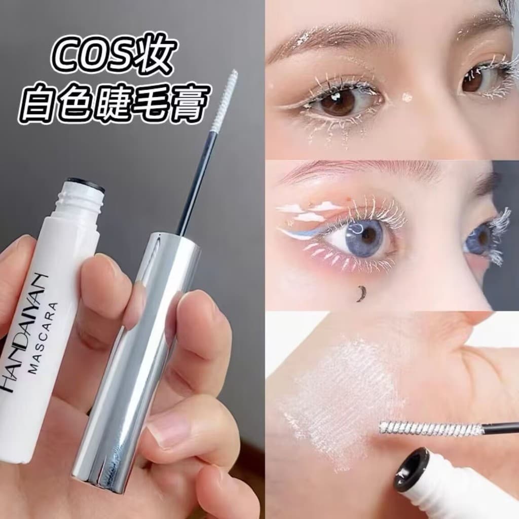 Mint Mambo Bloggers recomendam o mesmo estilo Rímel verde Rímel de cor amarela cos Cabeça de escova ultrafina grossa