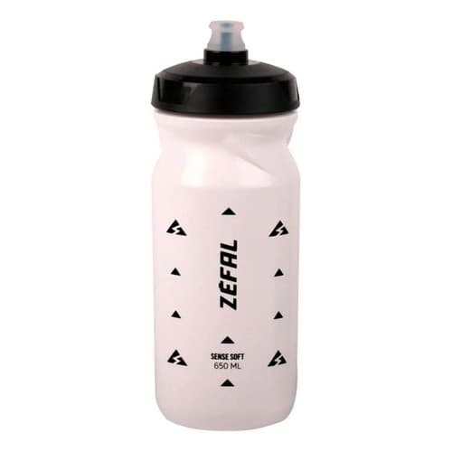 Garrafa Caramanhola Para Bike Zéfal Sense Soft 65 650ml Cor Branco Bico Top