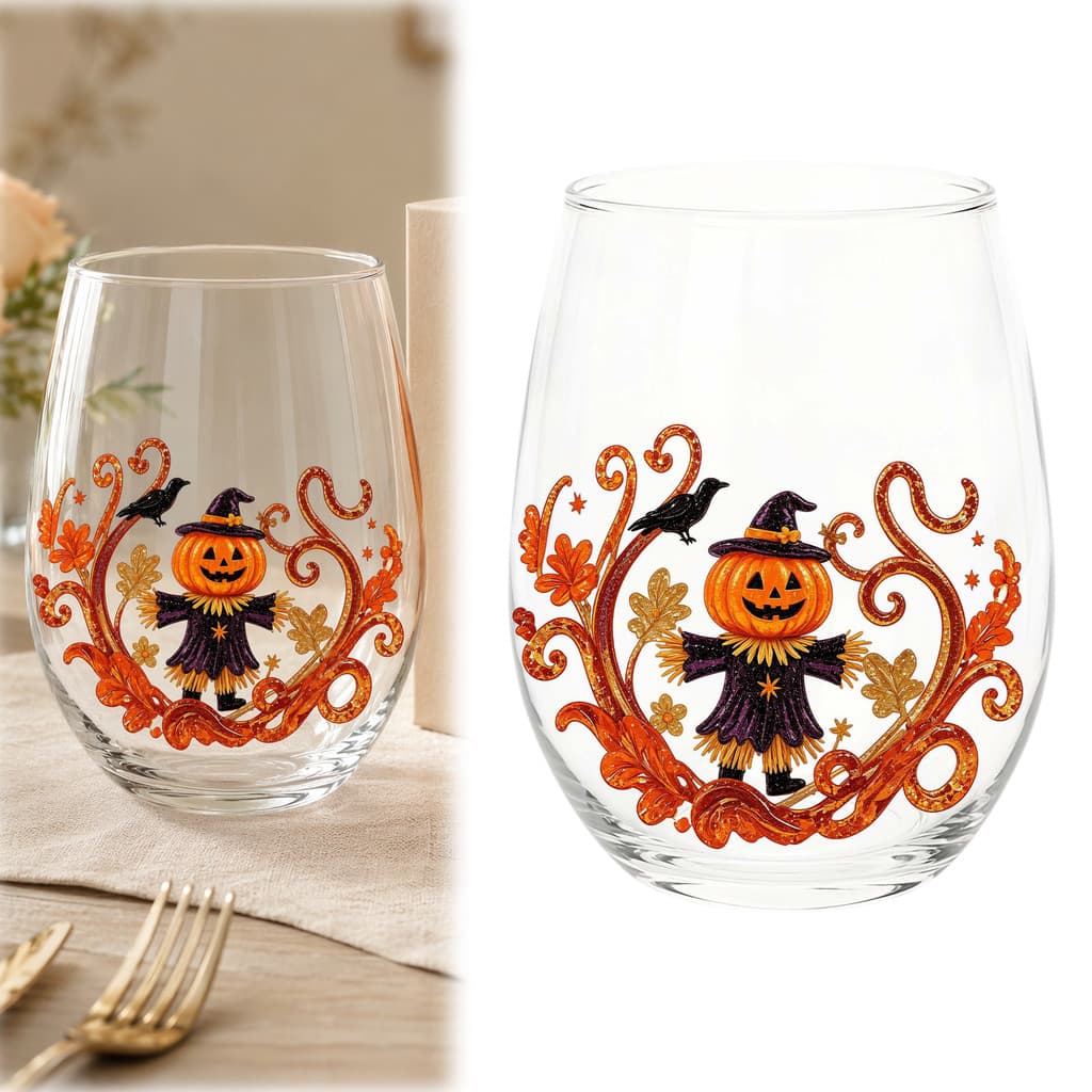 Tentáculo 3D Halloween Borossilicato Copo De Uísque 400ml Caveira [covdes.br]
