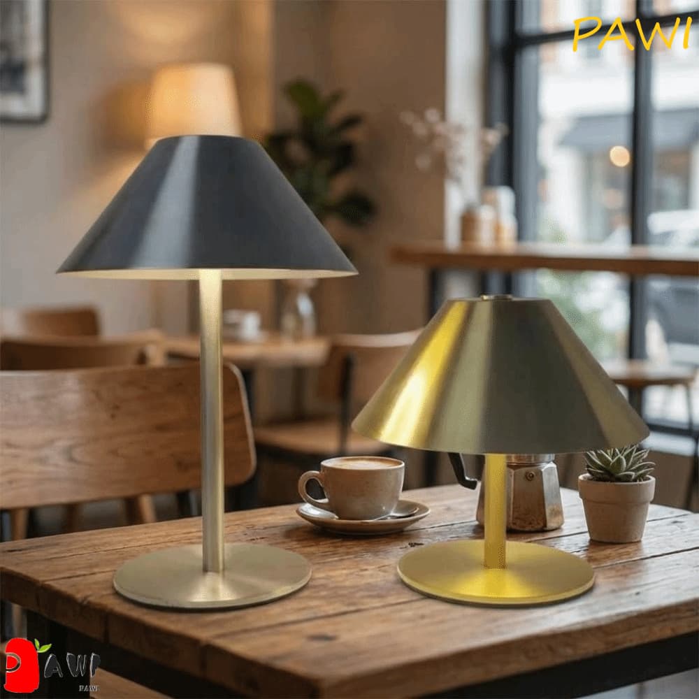 Candeeiro De Mesa LED PAWI , Lâmpada De Cabeceira De Cogumelo Com Escurecimento Controle De Toque , Luzes Noturnas Sem F