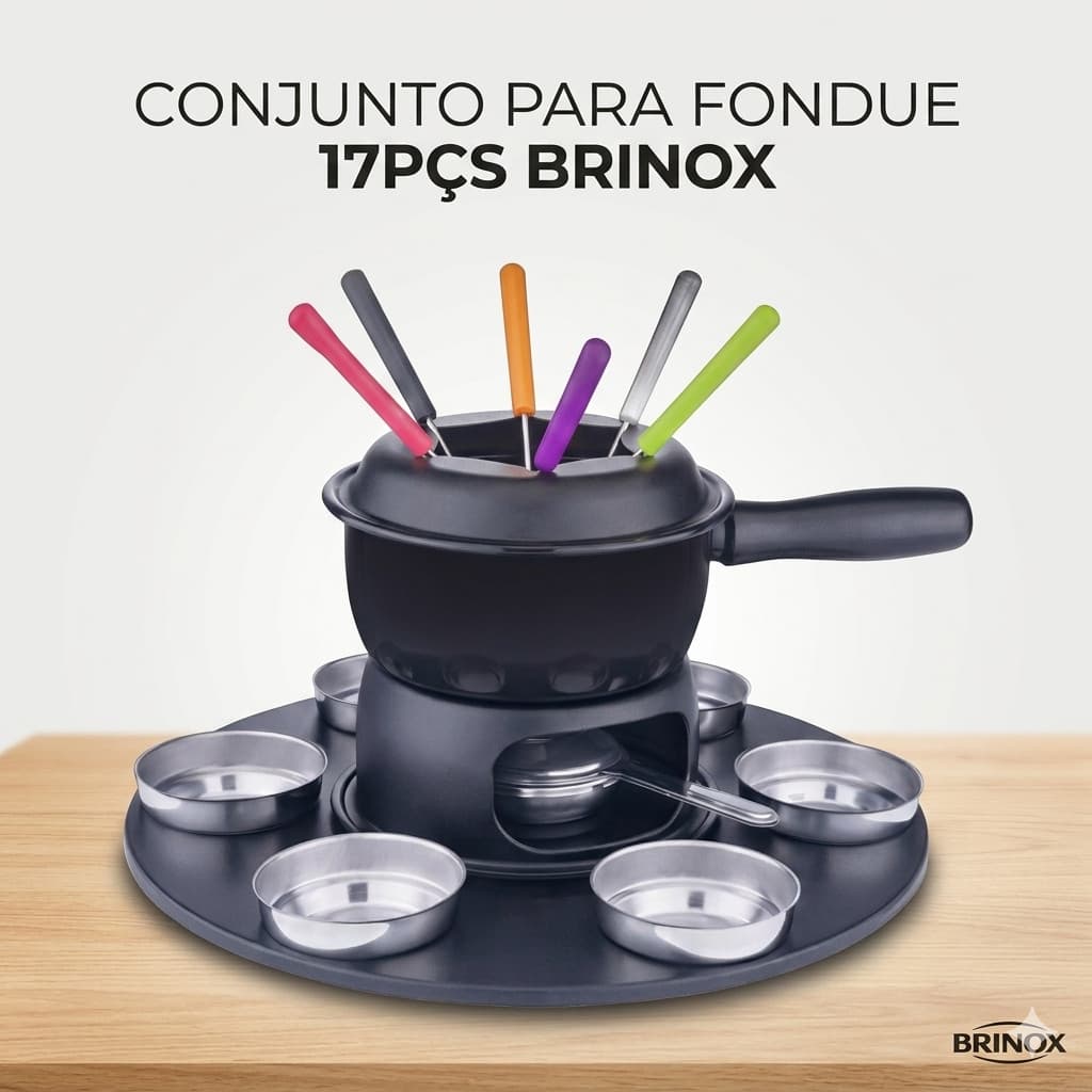 Conjunto Para Fondue 17pçs Brinox