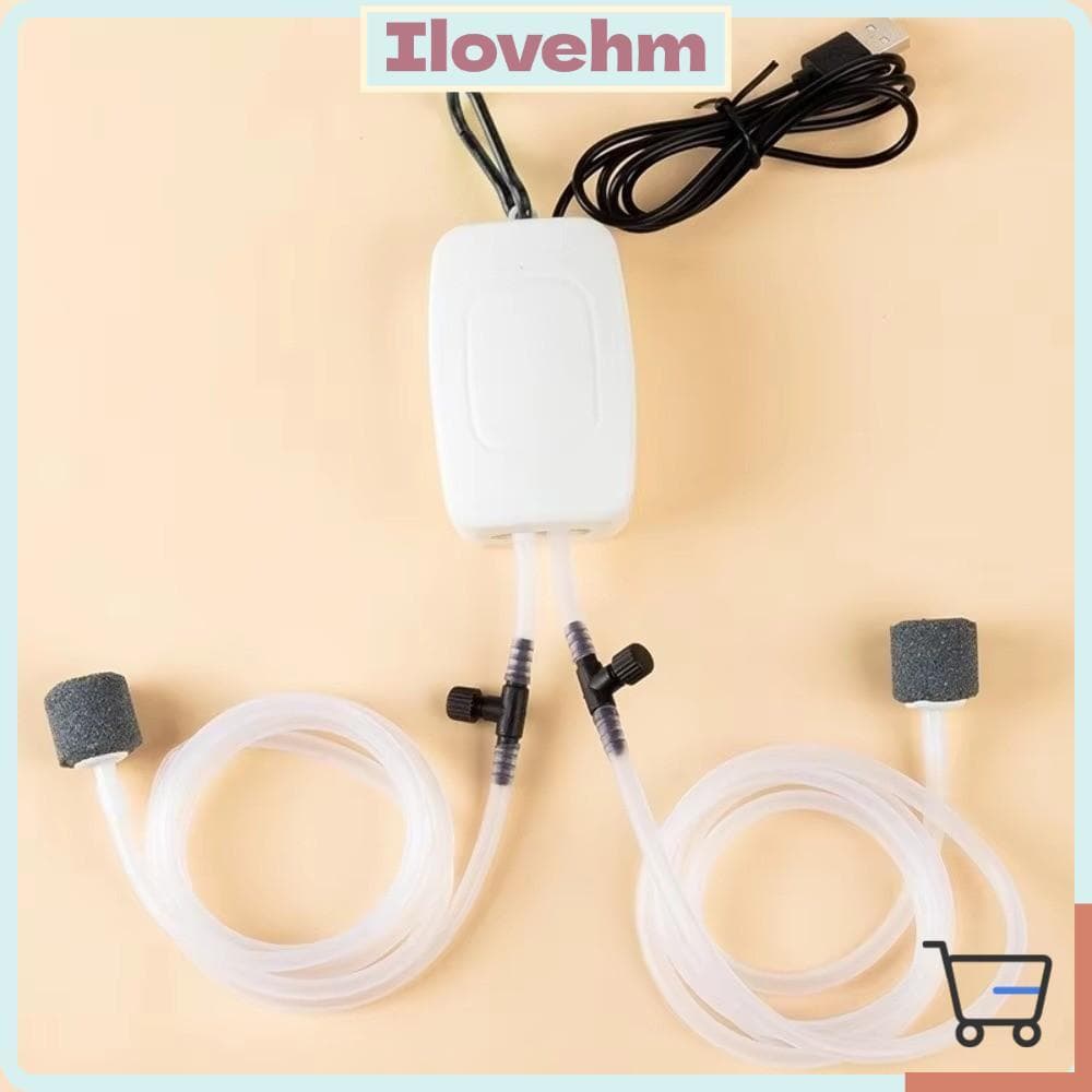 Kit De Bomba De Ar Para Aquário LUCKY-ILOVEHM , Silencioso Com Oxigênio De Pedra , Mini Filtro De USB