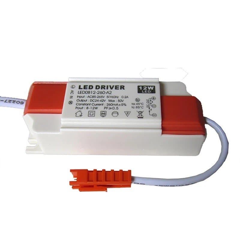 Driver LED de Duas Cores 260mA 3W 4-7W 8W 12W 18W 24W 36W, Fonte de Alimentação de Três Pinos, Transformadores